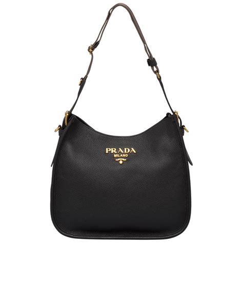 prada soft leather hobo bag|Prada adjustable shoulder handbags.